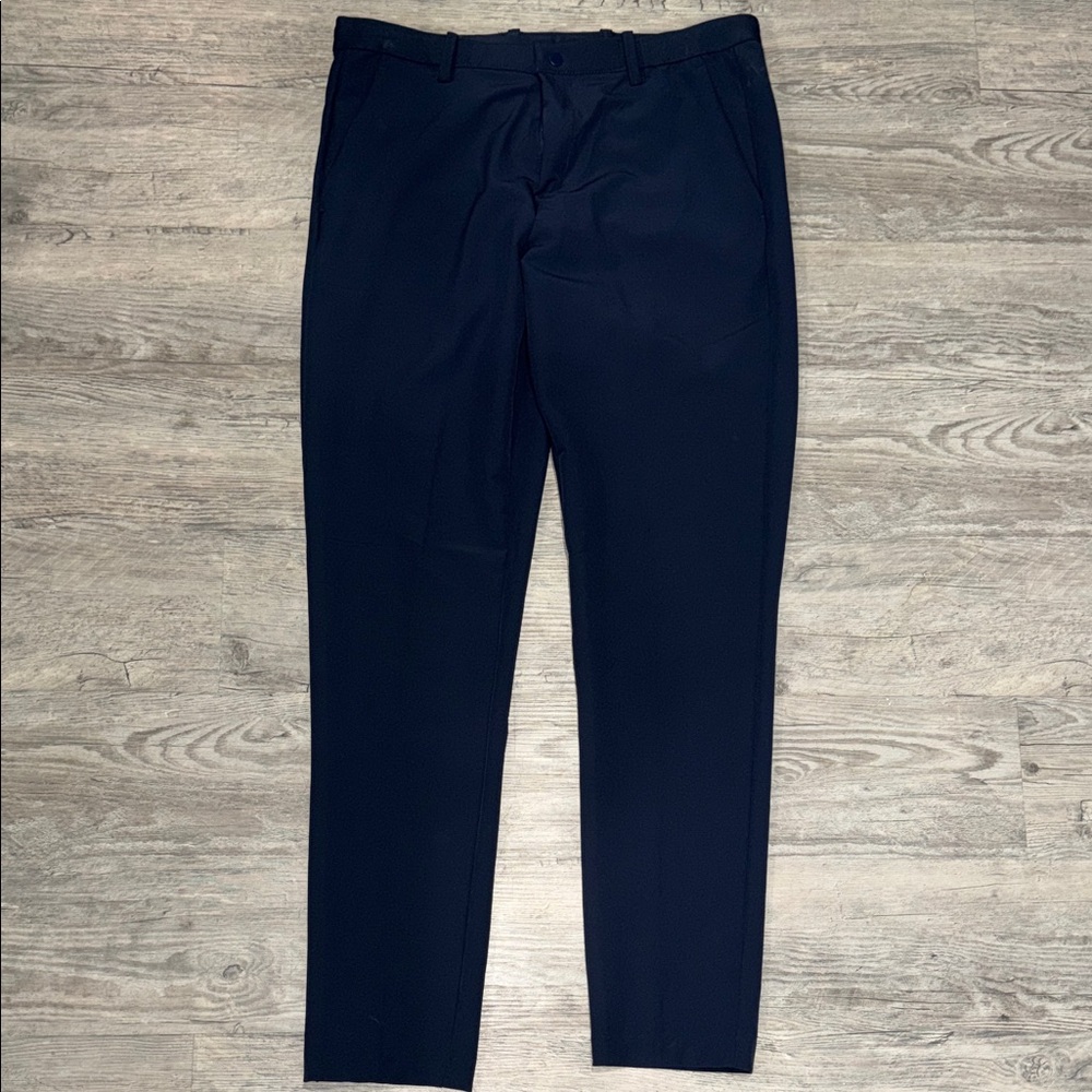 Layer 8 Men's Dark Blue Formal Trousers